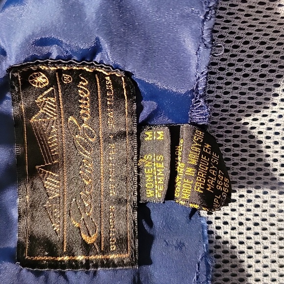 Eddie Bauer blue full zip rain jacket - Picture 2 of 3